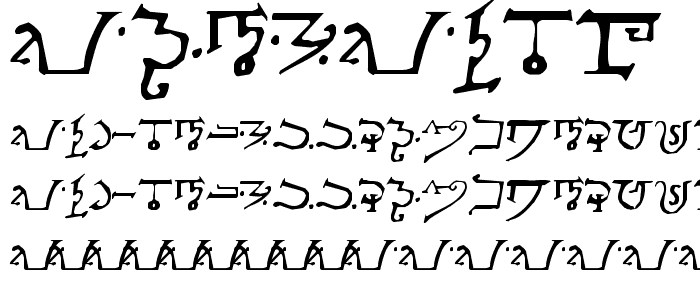 Alphabet of the Magi font